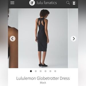NWT Lululemon Globetrotter Dress Black